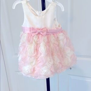 Elegant Pink and Cream Kids Formal Dress